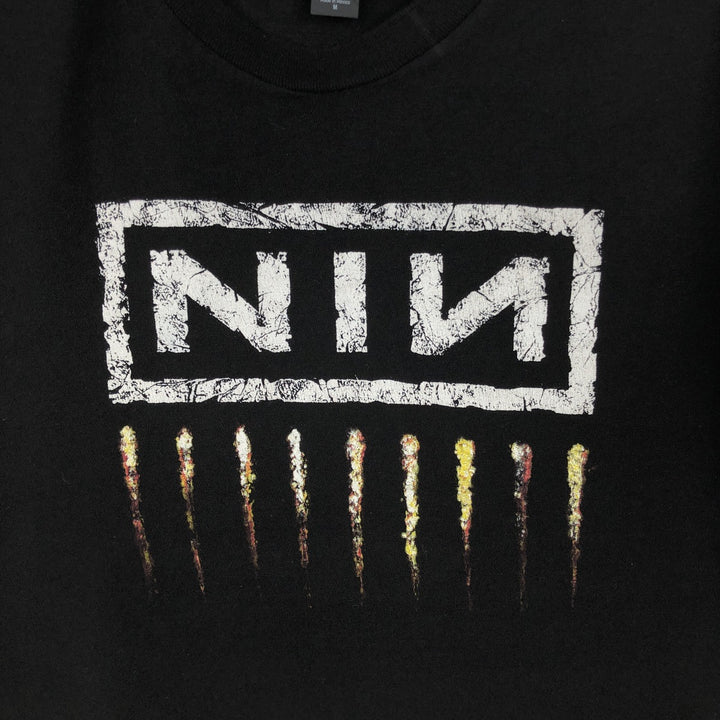TULTEX NINE INCHI NAILS Band T-shirt (Men's size M) cotton black type Vintage Second Hand
