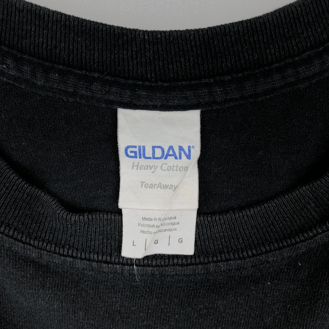 Gildan Iron Maiden Band T-Shirt, Men's L Size cotton black type Vintage Second Hand
