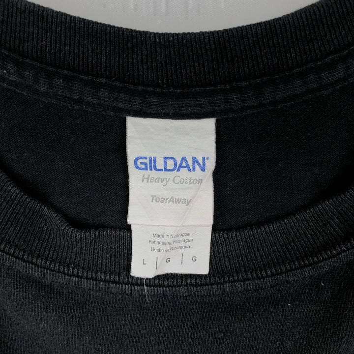 Gildan Iron Maiden Band T-Shirt, Men's L Size cotton black type Vintage Second Hand