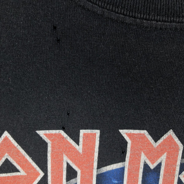 Gildan Iron Maiden Band T-Shirt, Men's L Size cotton black type Vintage Second Hand