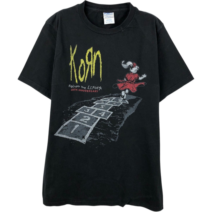 Port and Company KORN Band T-shirt (Men's Size M) cotton black type Vintage Second Hand