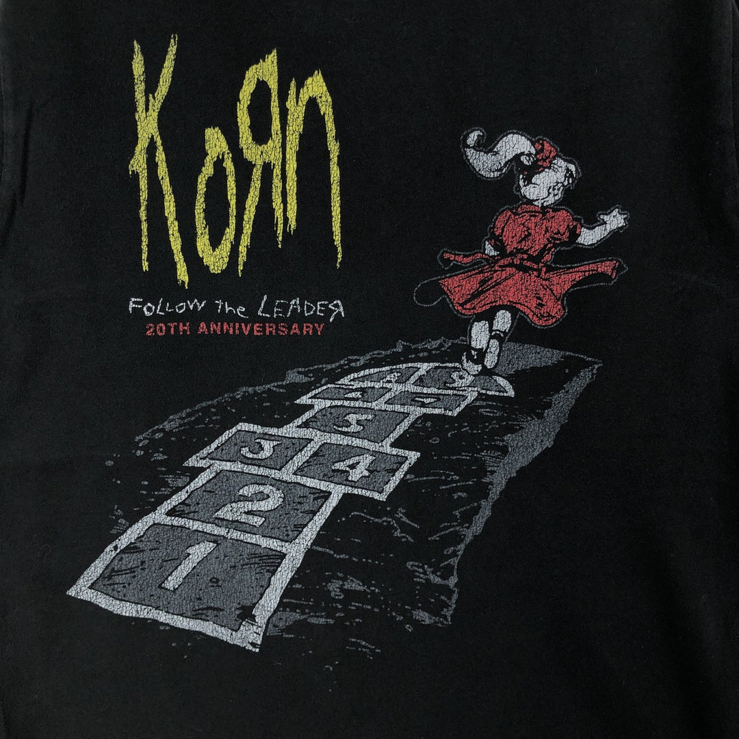Port and Company KORN Band T-shirt (Men's Size M) cotton black type Vintage Second Hand