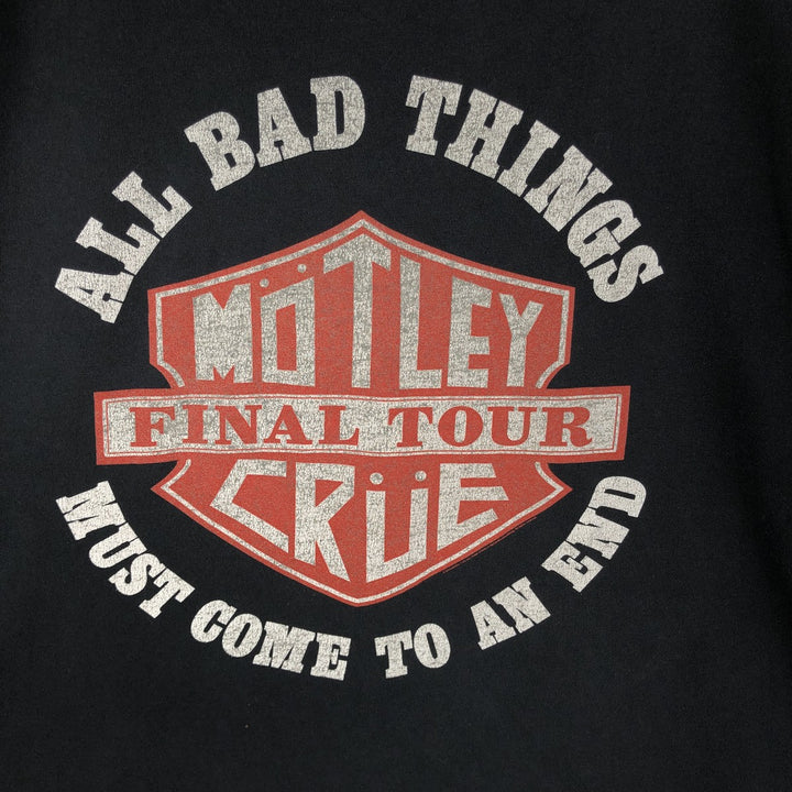 M&O Gold MOTLEY CRUE Band T-Shirt (Men's Size L) cotton black type Vintage Second Hand