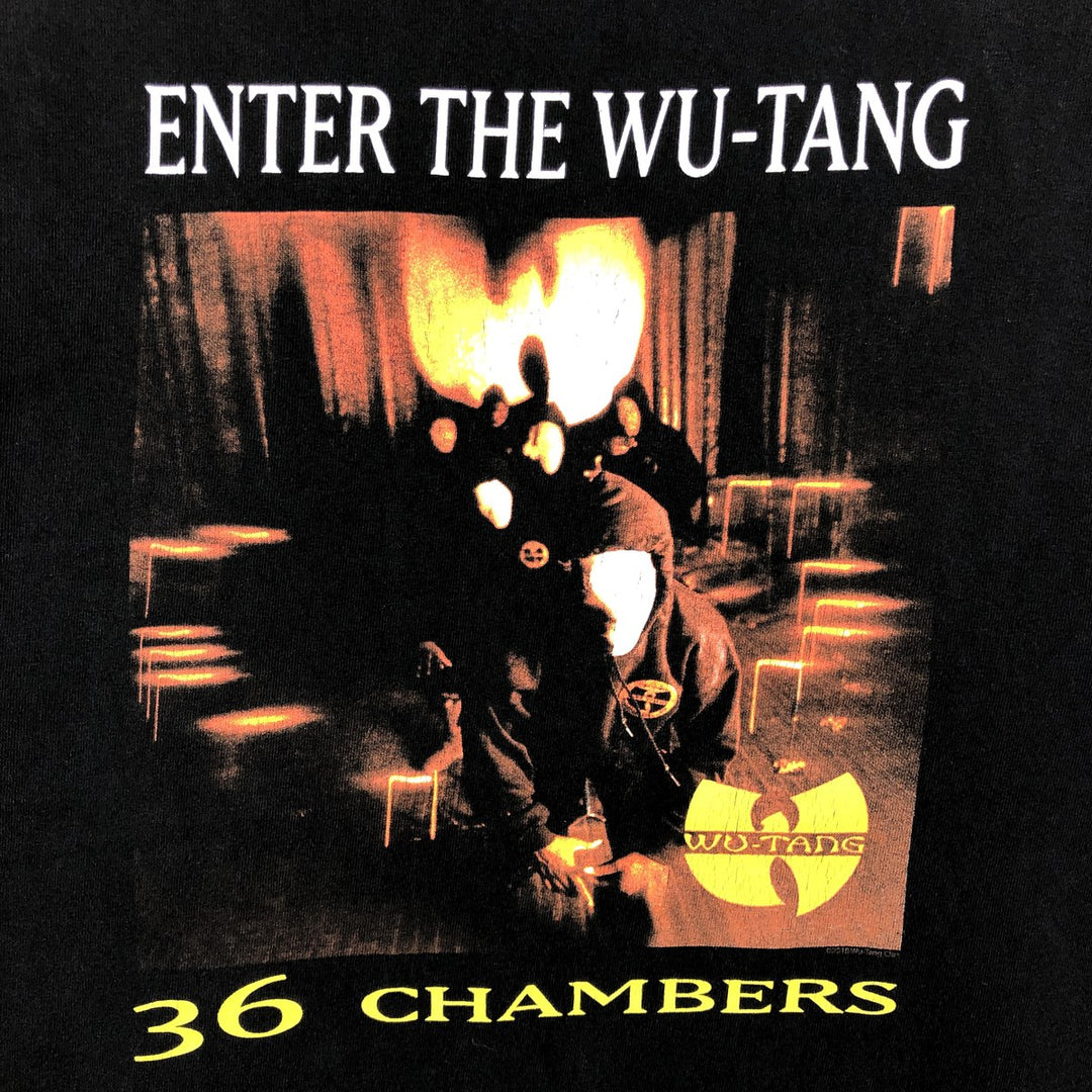 Wu-Tang Clan Rap T-Shirt (Men's Size L) cotton black type Vintage Second Hand