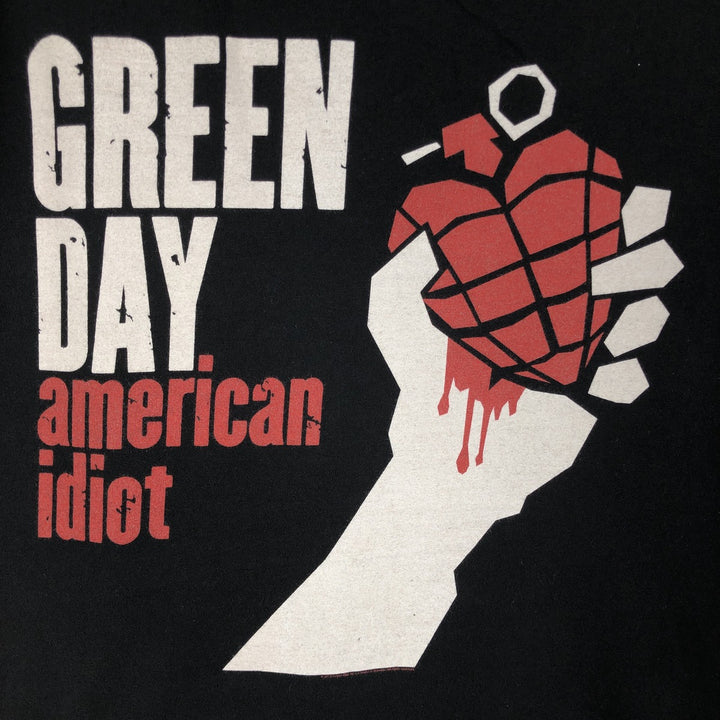 Pacific Green Day American Idiot Band T-Shirt, Made in USA, Men's Size S (approx.) cotton black type Vintage Second Hand