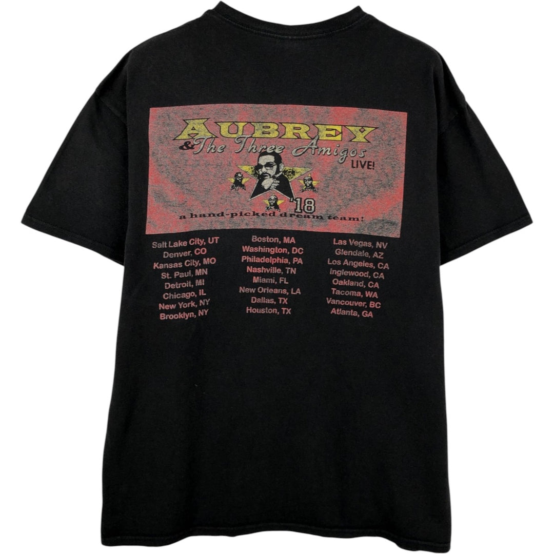 DELTA DRAKE Rap T-Shirt (Men's Size L) cotton black type Vintage Second Hand