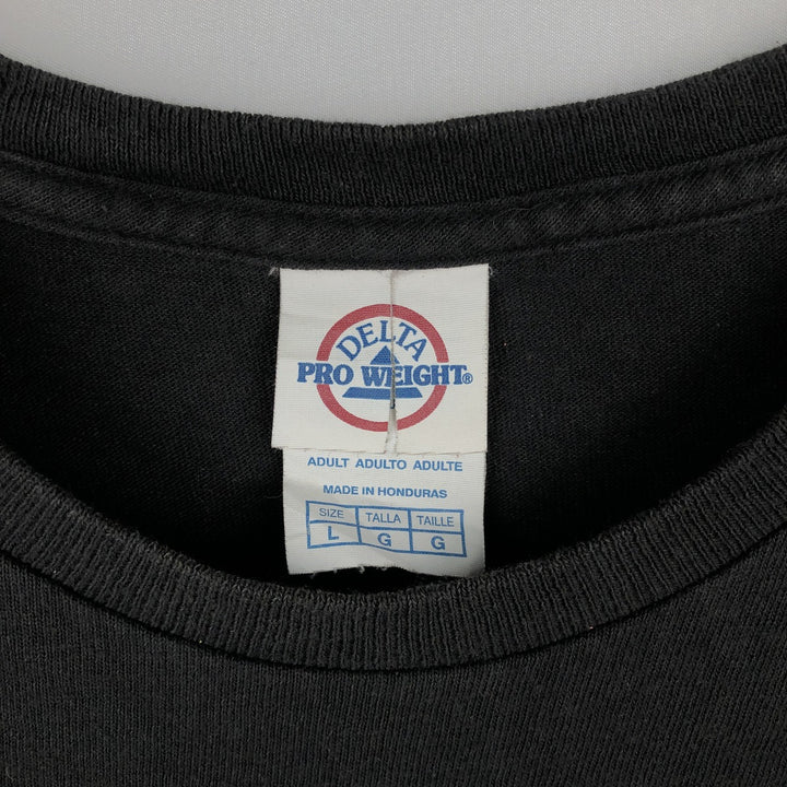 DELTA DRAKE Rap T-Shirt (Men's Size L) cotton black type Vintage Second Hand