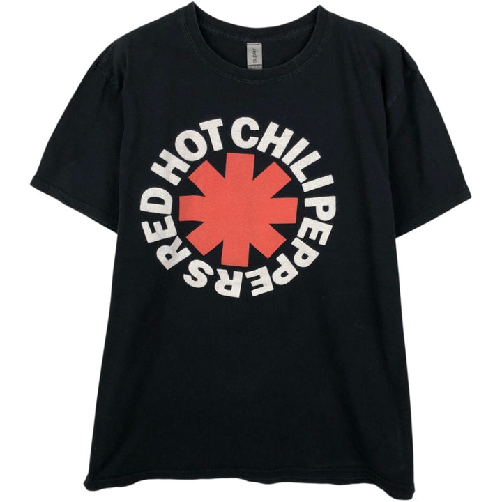 Gildan RED HOT CHILI PEPPERS Band T-shirt (Men's size L equivalent) cotton black type Vintage Second Hand