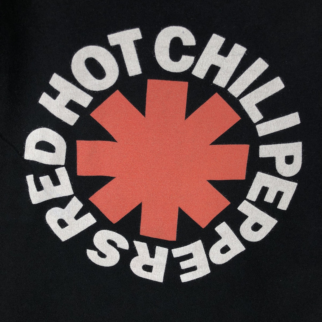 Gildan RED HOT CHILI PEPPERS Band T-shirt (Men's size L equivalent) cotton black type Vintage Second Hand