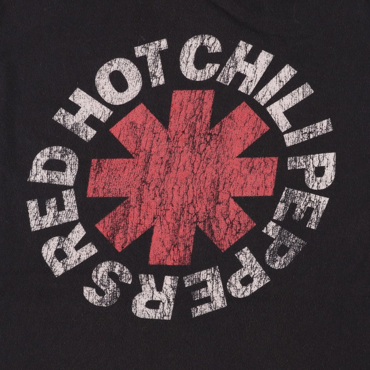 RED HOT CHILI PEPPERS Red Hot Chili Peppers Band T-shirt Band T Men's XL equivalent cotton black type Vintage Second Hand