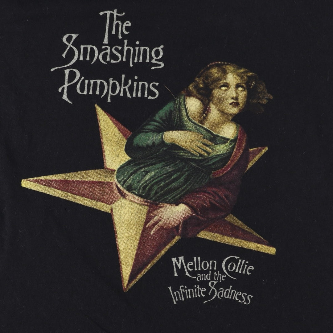 THE SMASHING PUMPKINS Smashing Pumpkins Band T-shirt Band T Men's XL equivalent cotton black type Vintage Second Hand