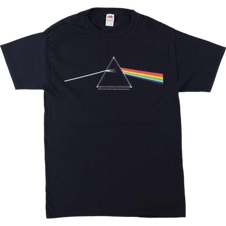 Fruit of the Loom FRUIT OF THE LOOM PINK FLOYD Pink Floyd Band T-shirt Band T Men's S equivalent cotton black type Vintage Second Hand