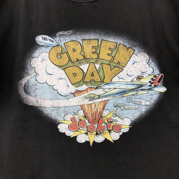 TULTEX GREEN DAY Band T-Shirt (Men's Size L) cotton black type Vintage Second Hand