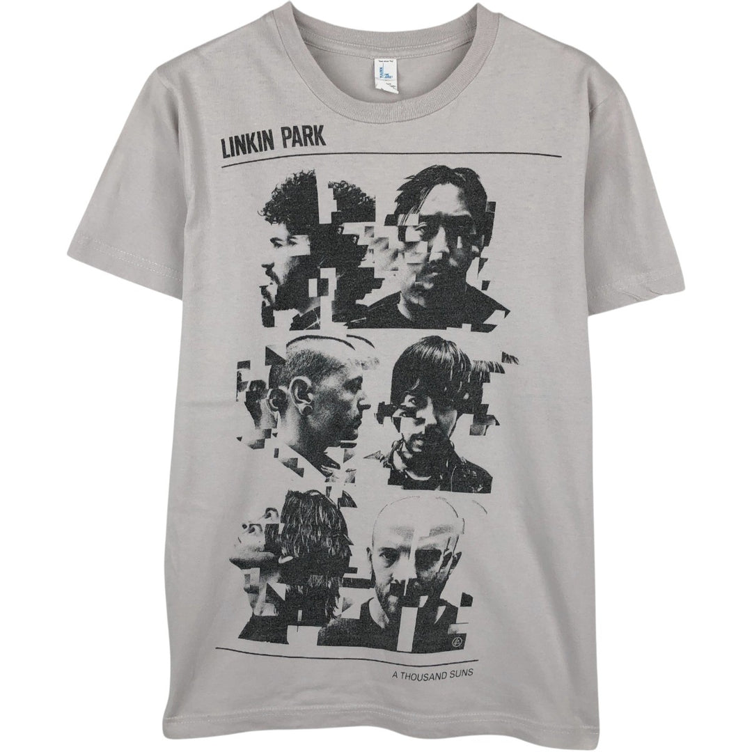 TULTEX LINKIN PARK Band T-shirt (Men's size S equivalent) cotton black type Vintage Second Hand