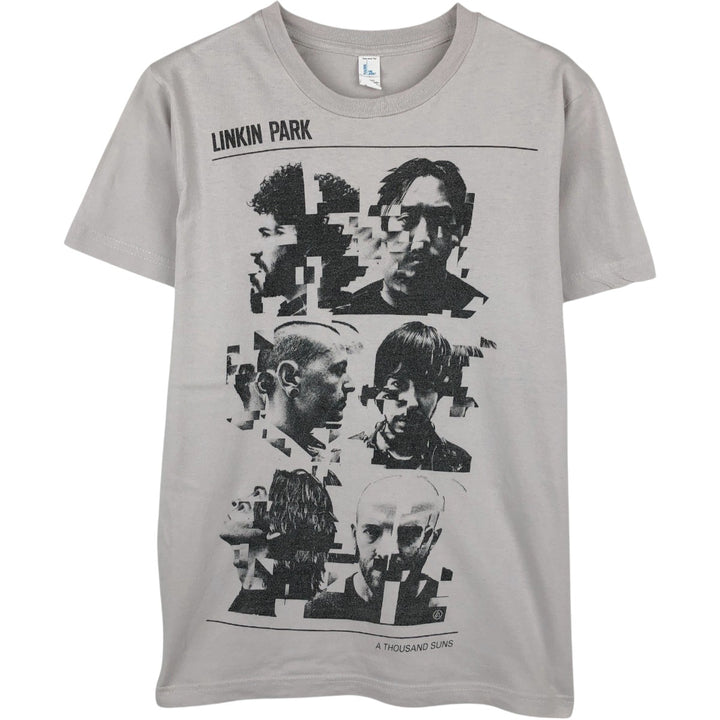 TULTEX LINKIN PARK Band T-shirt (Men's size S equivalent) cotton black type Vintage Second Hand