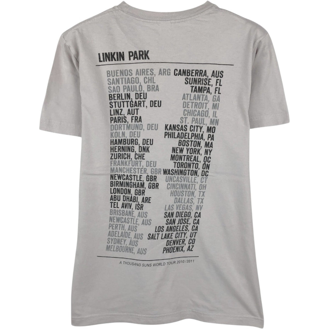TULTEX LINKIN PARK Band T-shirt (Men's size S equivalent) cotton black type Vintage Second Hand