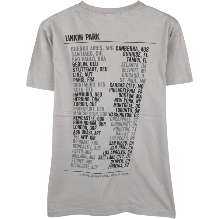 TULTEX LINKIN PARK Band T-shirt (Men's size S equivalent) cotton black type Vintage Second Hand