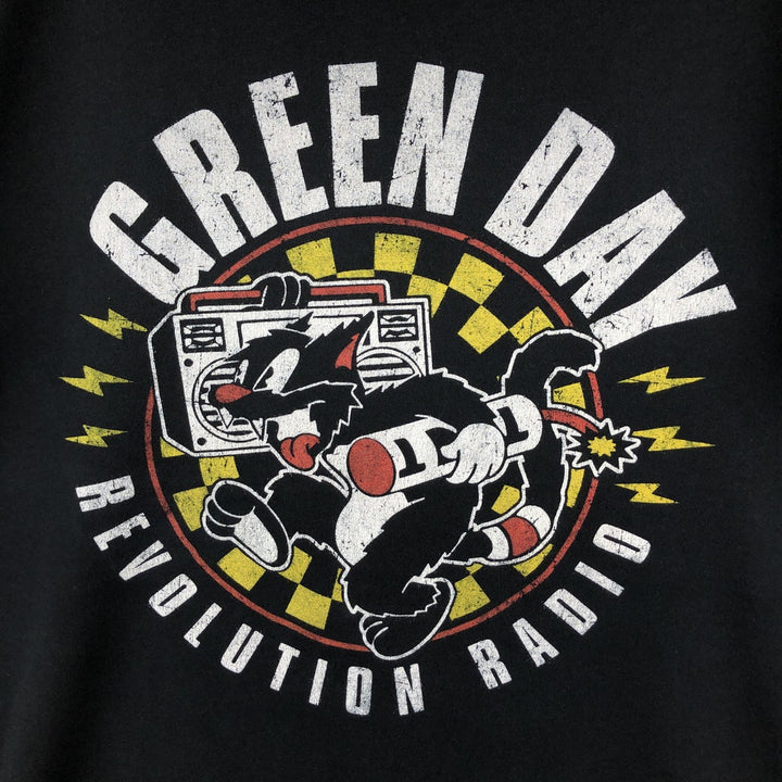 GREEN DAY Green Day Band T-shirt Band T Men's XL size unclear black type Vintage Second Hand