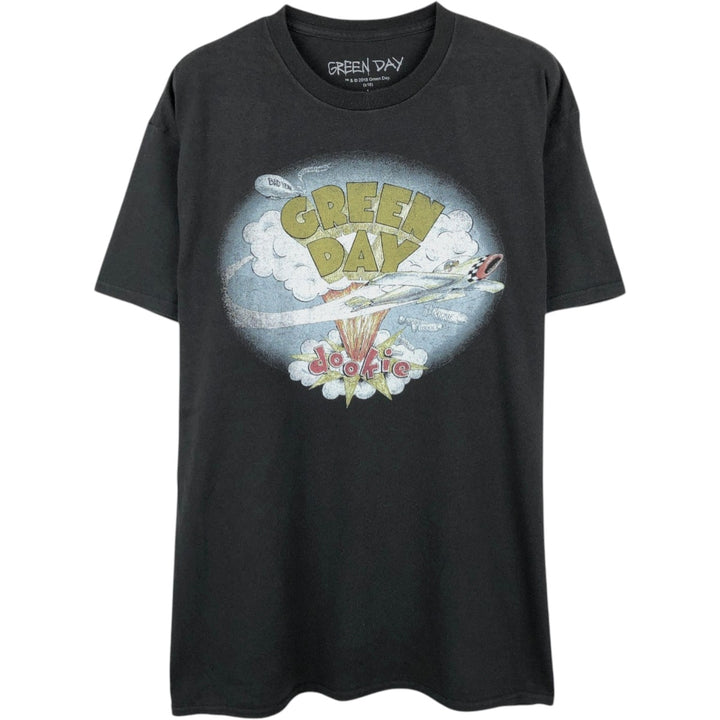 GREEN DAY Green Day Band T-shirt Band T Men's L size cotton black type Vintage Second Hand