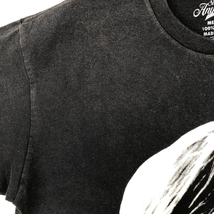 Strike Anywhere KURT COBAIN Band T-shirt, Made in USA, Men's Size M (approx.) cotton black type Vintage Second Hand