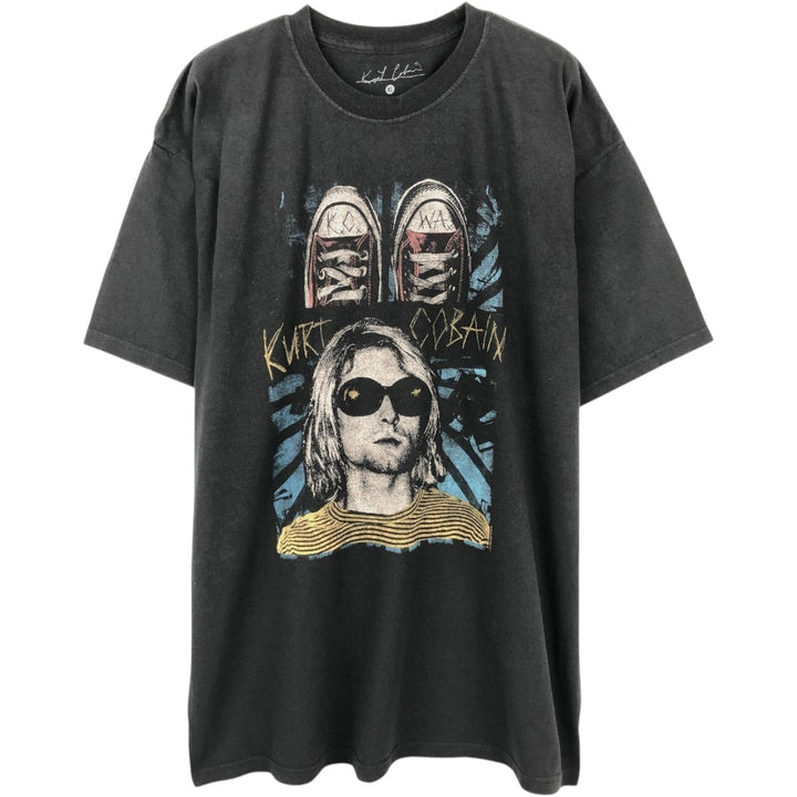 Kurt Cobain band t-shirt, men's size XL. cotton black type Vintage Second Hand