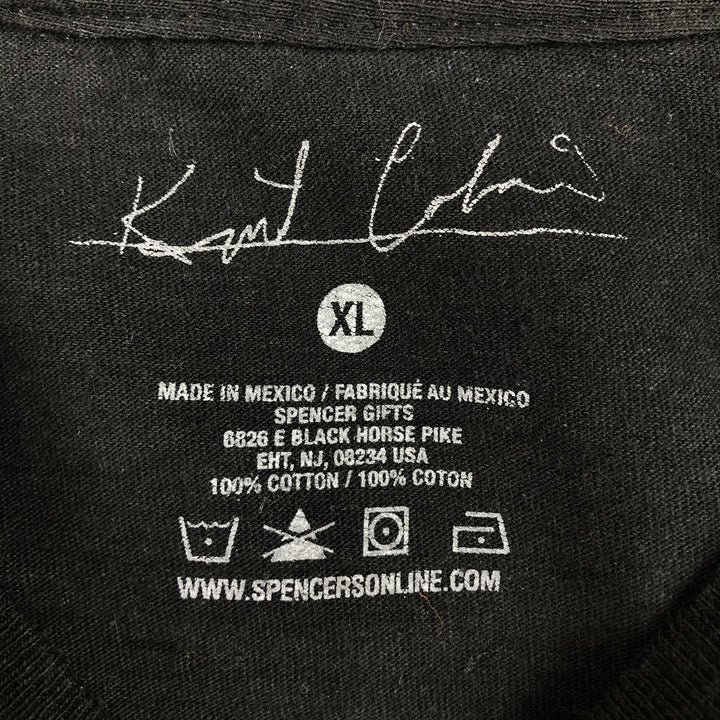 Kurt Cobain band t-shirt, men's size XL. cotton black type Vintage Second Hand