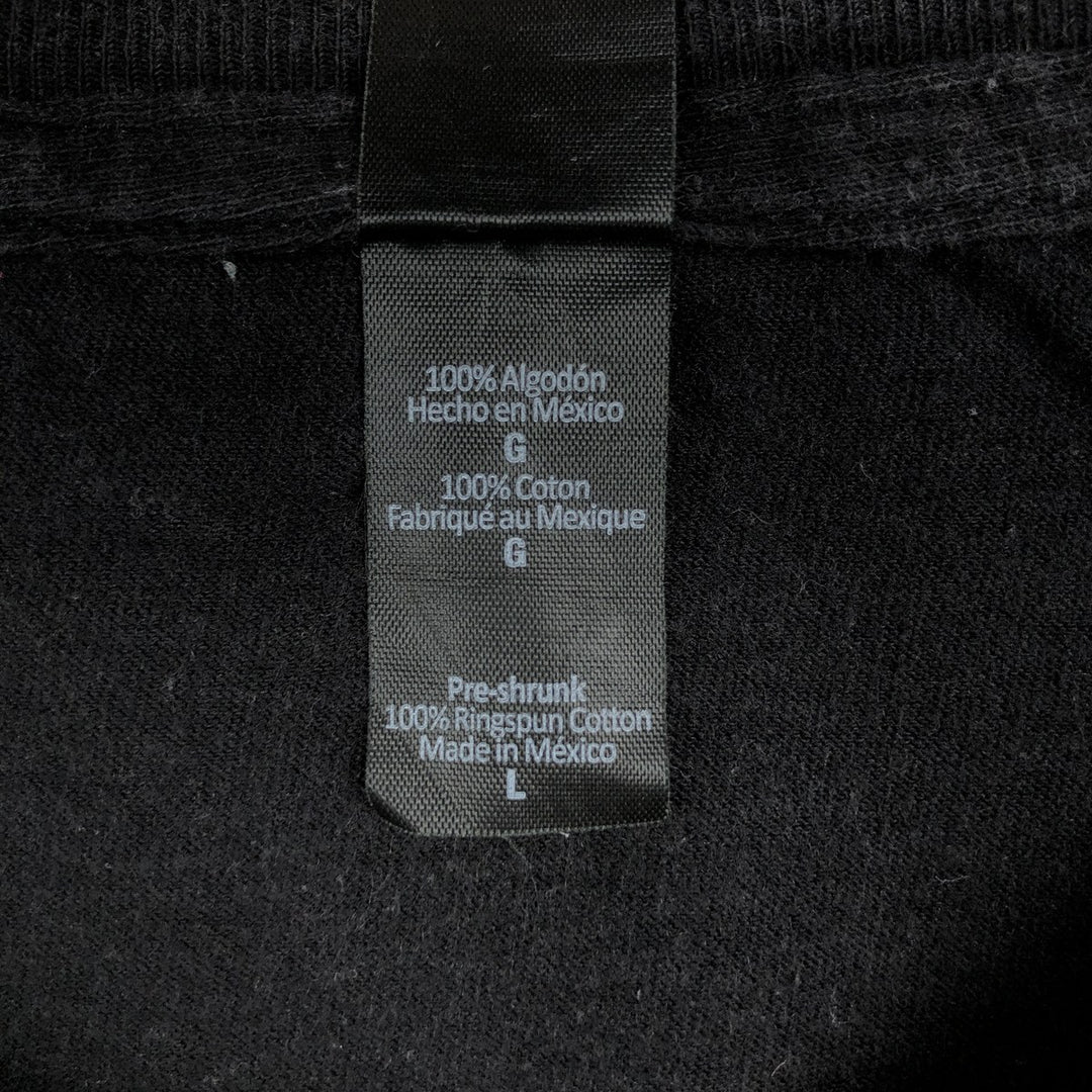 NIRVANA Nirvana Band T-shirt, Band T, Men's L size cotton black type Vintage Second Hand
