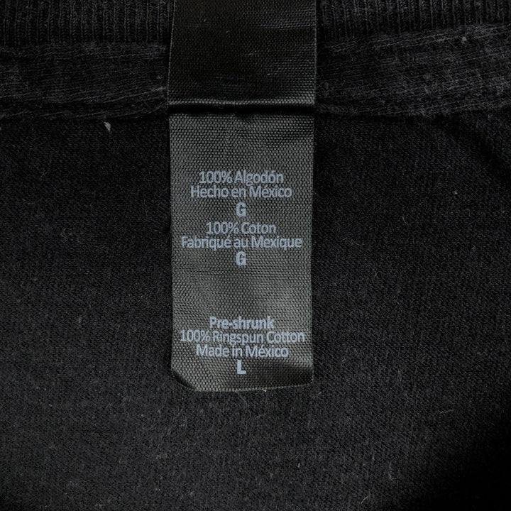 NIRVANA Nirvana Band T-shirt, Band T, Men's L size cotton black type Vintage Second Hand
