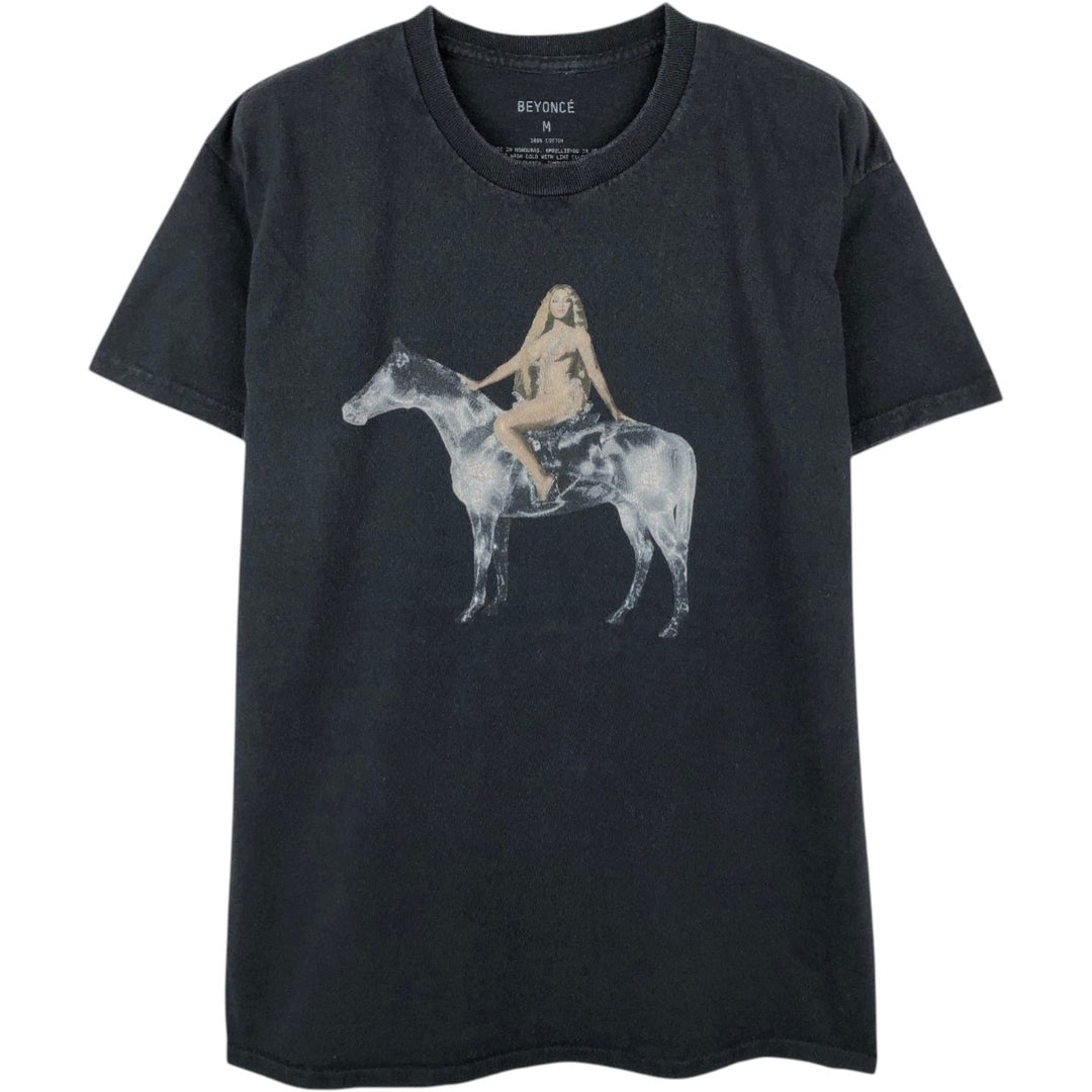 BEYONCE Rap T-Shirt (Men's Size M) cotton black type Vintage Second Hand