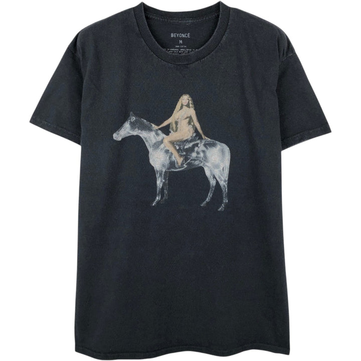 BEYONCE Rap T-Shirt (Men's Size M) cotton black type Vintage Second Hand