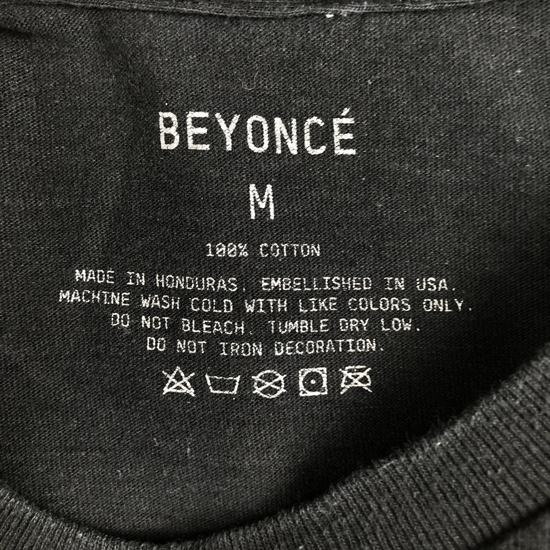 BEYONCE Rap T-Shirt (Men's Size M) cotton black type Vintage Second Hand