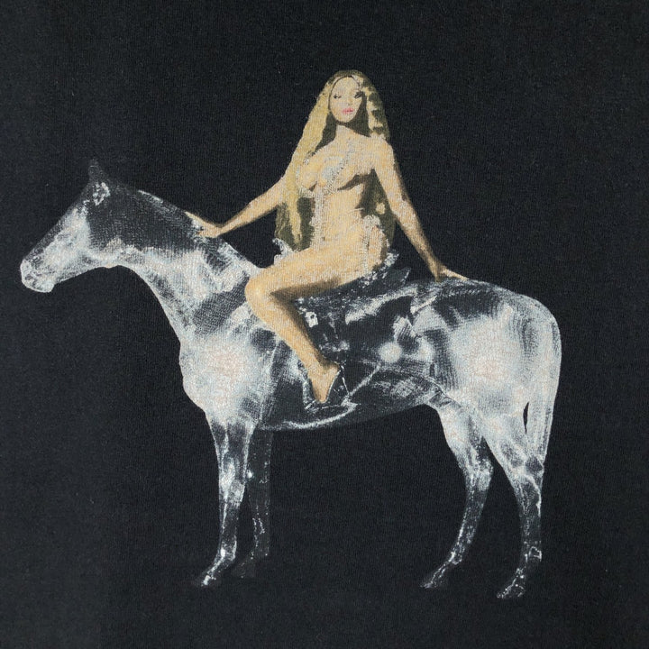 BEYONCE Rap T-Shirt (Men's Size M) cotton black type Vintage Second Hand