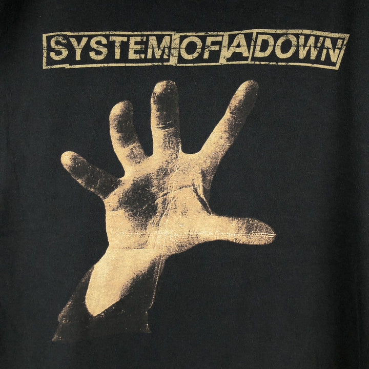 BAY ISLAND System of a Down Band T-shirt (Men's XXL equivalent) cotton black type Vintage Second Hand