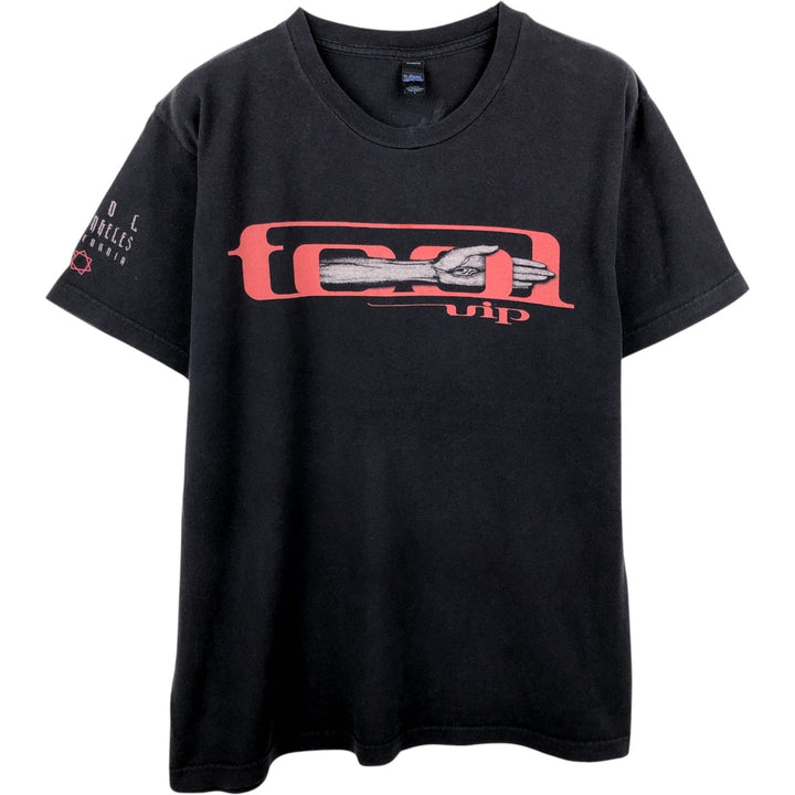 TULTEX TOOL Band T-Shirt, Men's Size L (approx.) cotton black type Vintage Second Hand