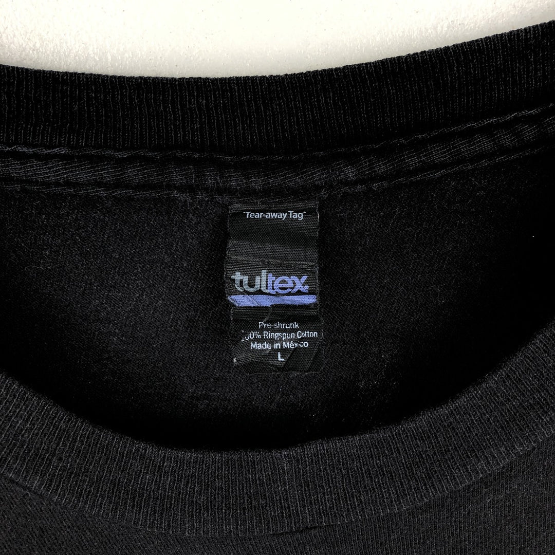 TULTEX TOOL Band T-Shirt, Men's Size L (approx.) cotton black type Vintage Second Hand