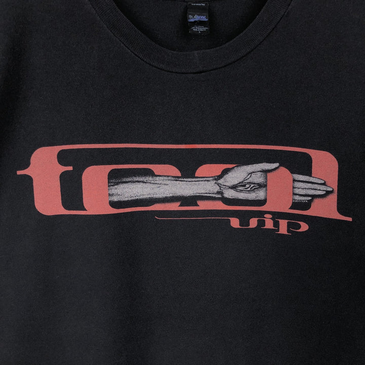 TULTEX TOOL Band T-Shirt, Men's Size L (approx.) cotton black type Vintage Second Hand