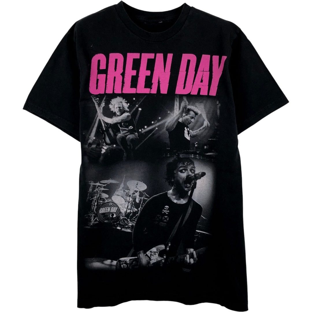 GREEN DAY Green Day Band T-shirt Band T Men's XL size unclear black type Vintage Second Hand