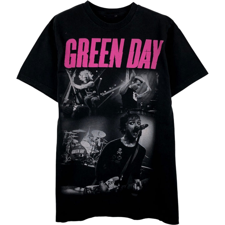 GREEN DAY Green Day Band T-shirt Band T Men's XL size unclear black type Vintage Second Hand