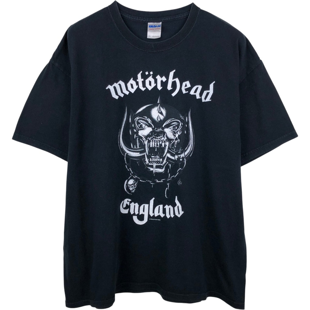 2000'S Gildan Motorhead Band T-shirt, Men's XL equivalent. cotton black type Vintage Second Hand