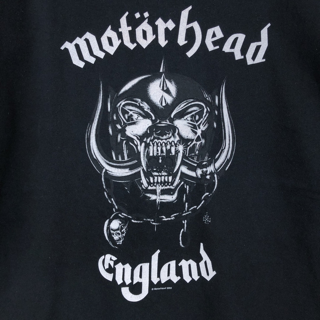 2000'S Gildan Motorhead Band T-shirt, Men's XL equivalent. cotton black type Vintage Second Hand