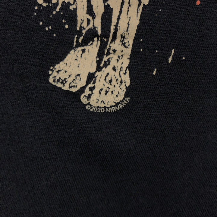 NIRVANA Nirvana Band T-shirt, Band T, Men's XL size unclear black type Vintage Second Hand