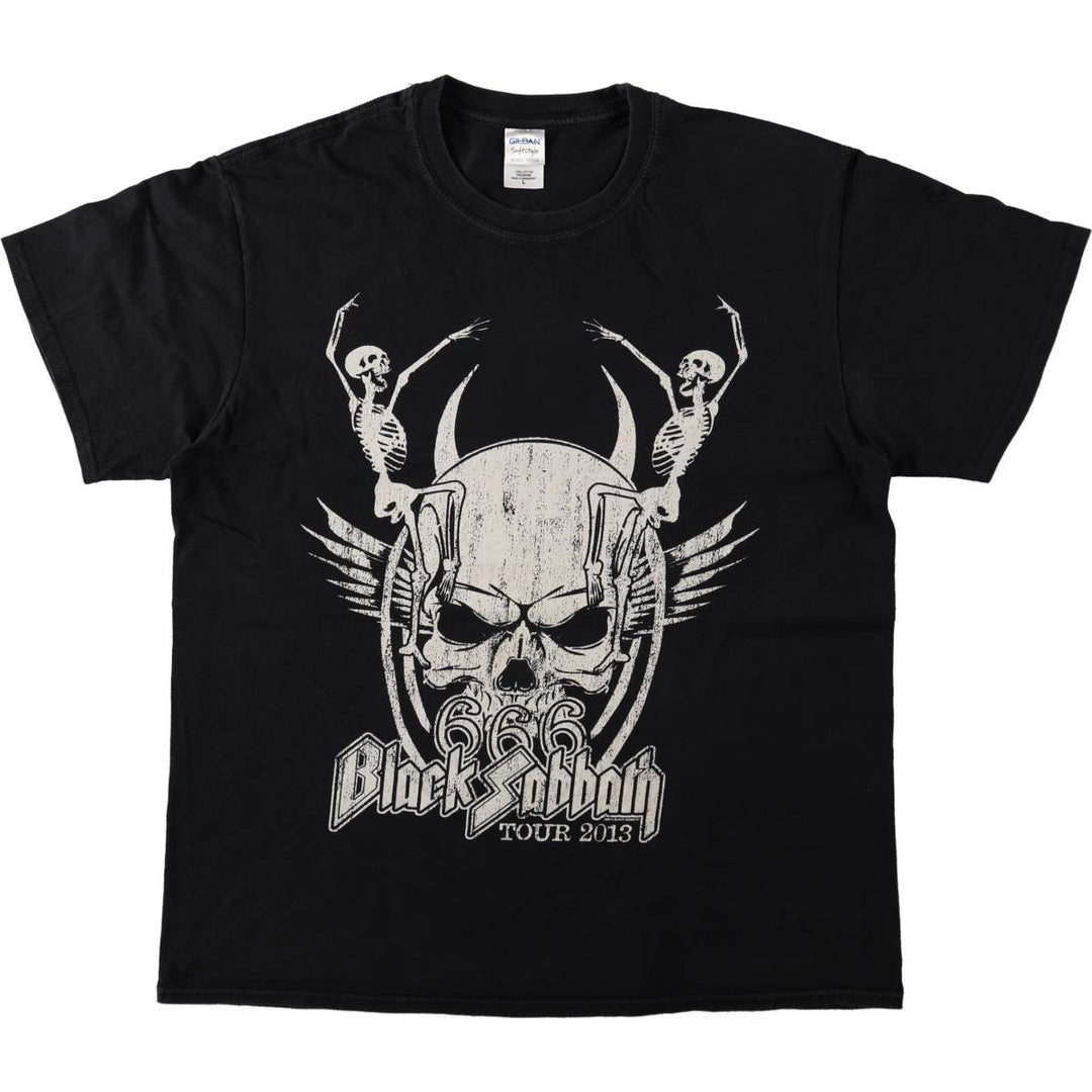 Gildan Black Sabbath Band T-Shirt, Men's Size L cotton black type Vintage Second Hand