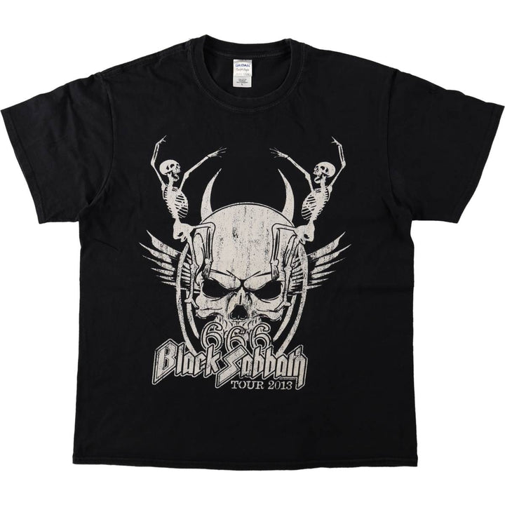 Gildan Black Sabbath Band T-Shirt, Men's Size L cotton black type Vintage Second Hand