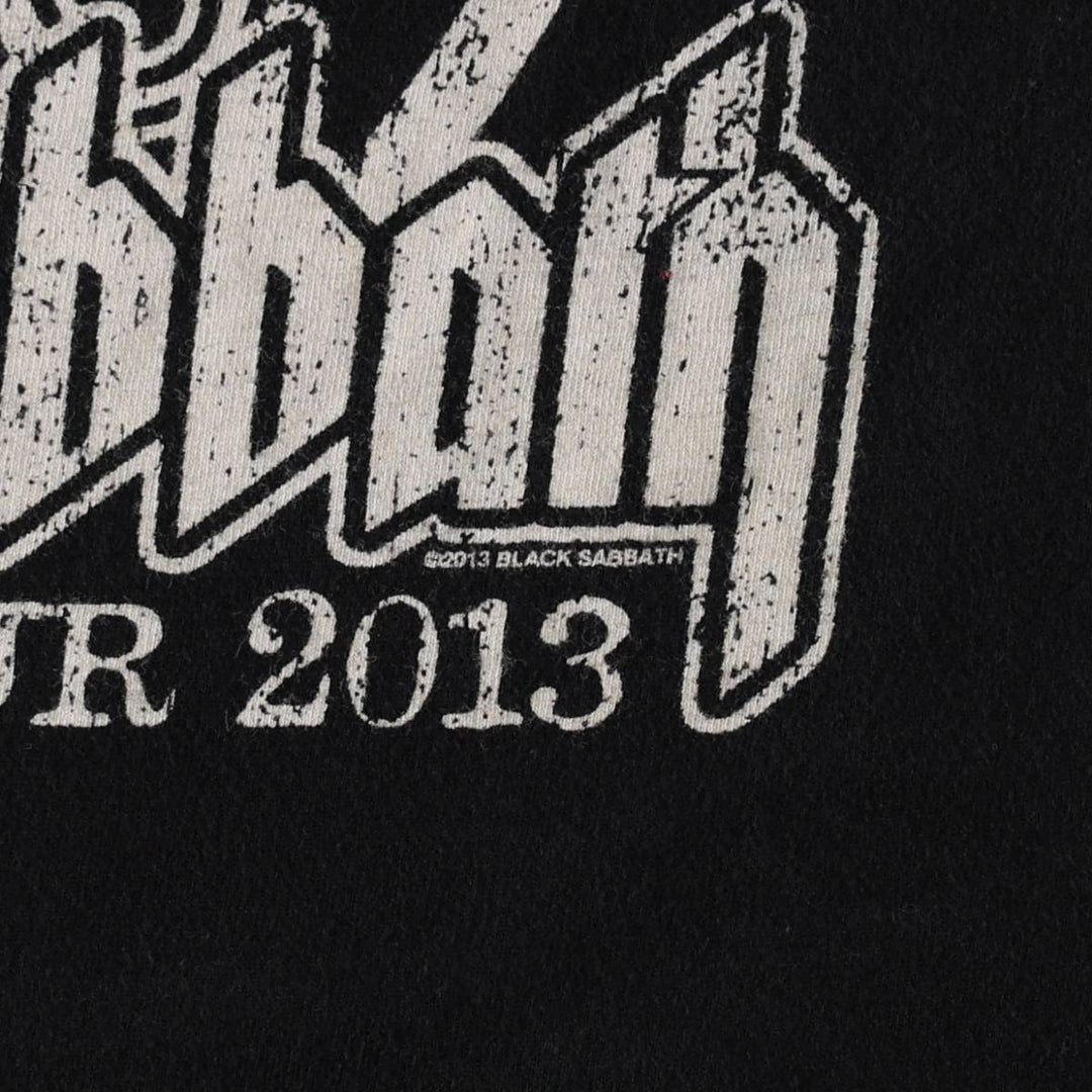 Gildan Black Sabbath Band T-Shirt, Men's Size L cotton black type Vintage Second Hand