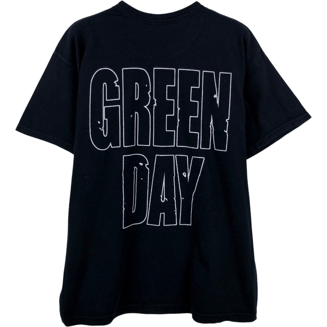 GREEN DAY Green Day Band T-shirt Band T Men's XL size unclear black type Vintage Second Hand