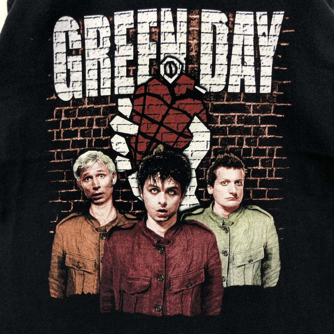 GREEN DAY Green Day Band T-shirt Band T Men's XL size unclear black type Vintage Second Hand