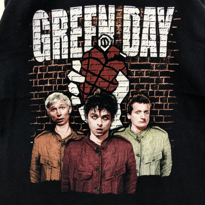 GREEN DAY Green Day Band T-shirt Band T Men's XL size unclear black type Vintage Second Hand