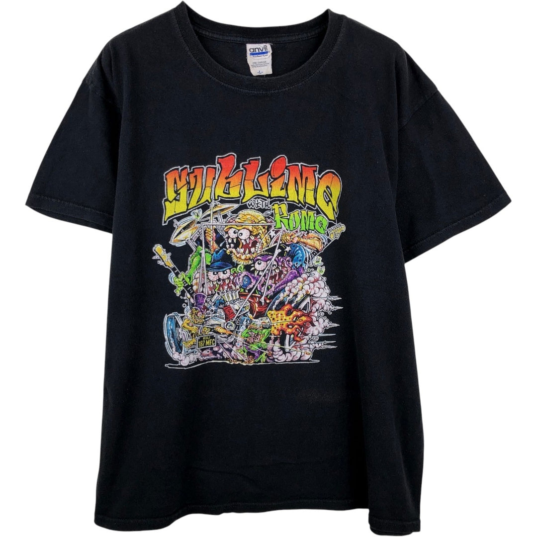 Anvil SUBLIME Band T-Shirt, Men's Size L cotton black type Vintage Second Hand