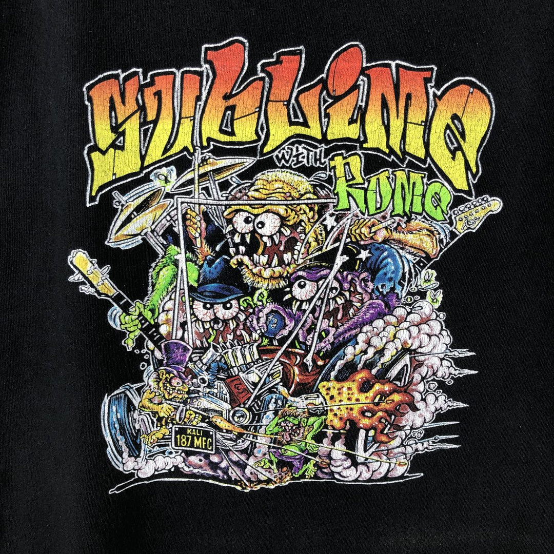 Anvil SUBLIME Band T-Shirt, Men's Size L cotton black type Vintage Second Hand