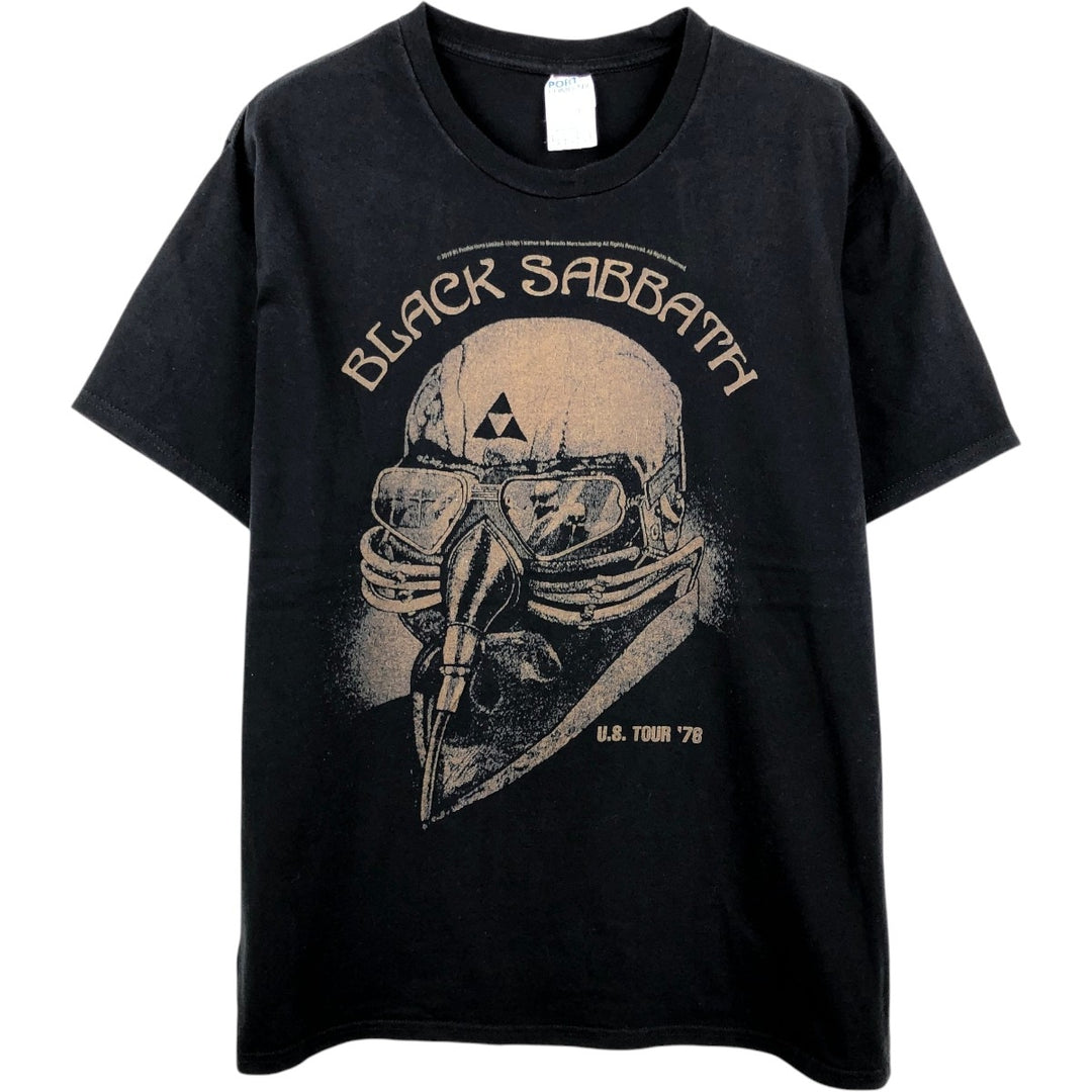 Port and Company Black Sabbath Band T-Shirt (Men's Size L) cotton black type Vintage Second Hand